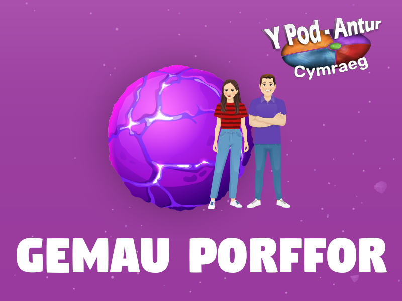 Logo y Pod-Antur Cymraeg