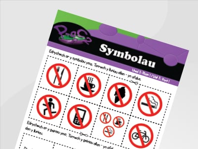 Llun o Symbolau