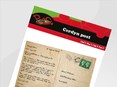 Llun o Cerdyn post